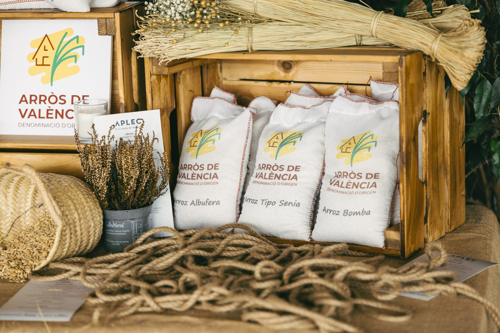 packshots of multiple rice bags