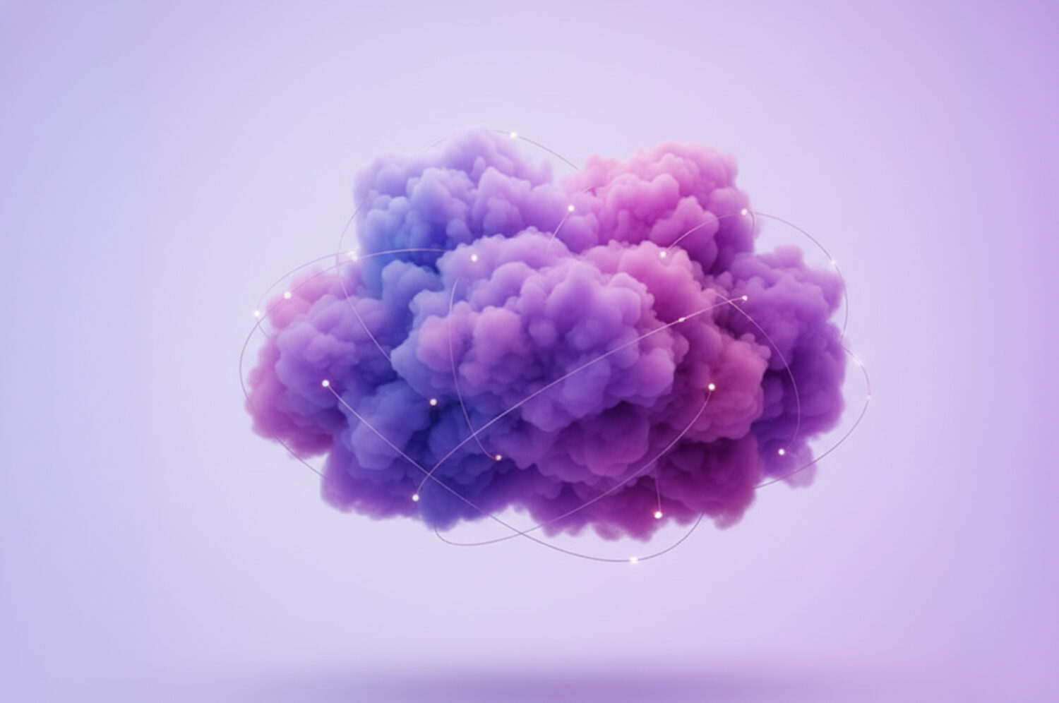 Creative voluptuous and fluffy cloud