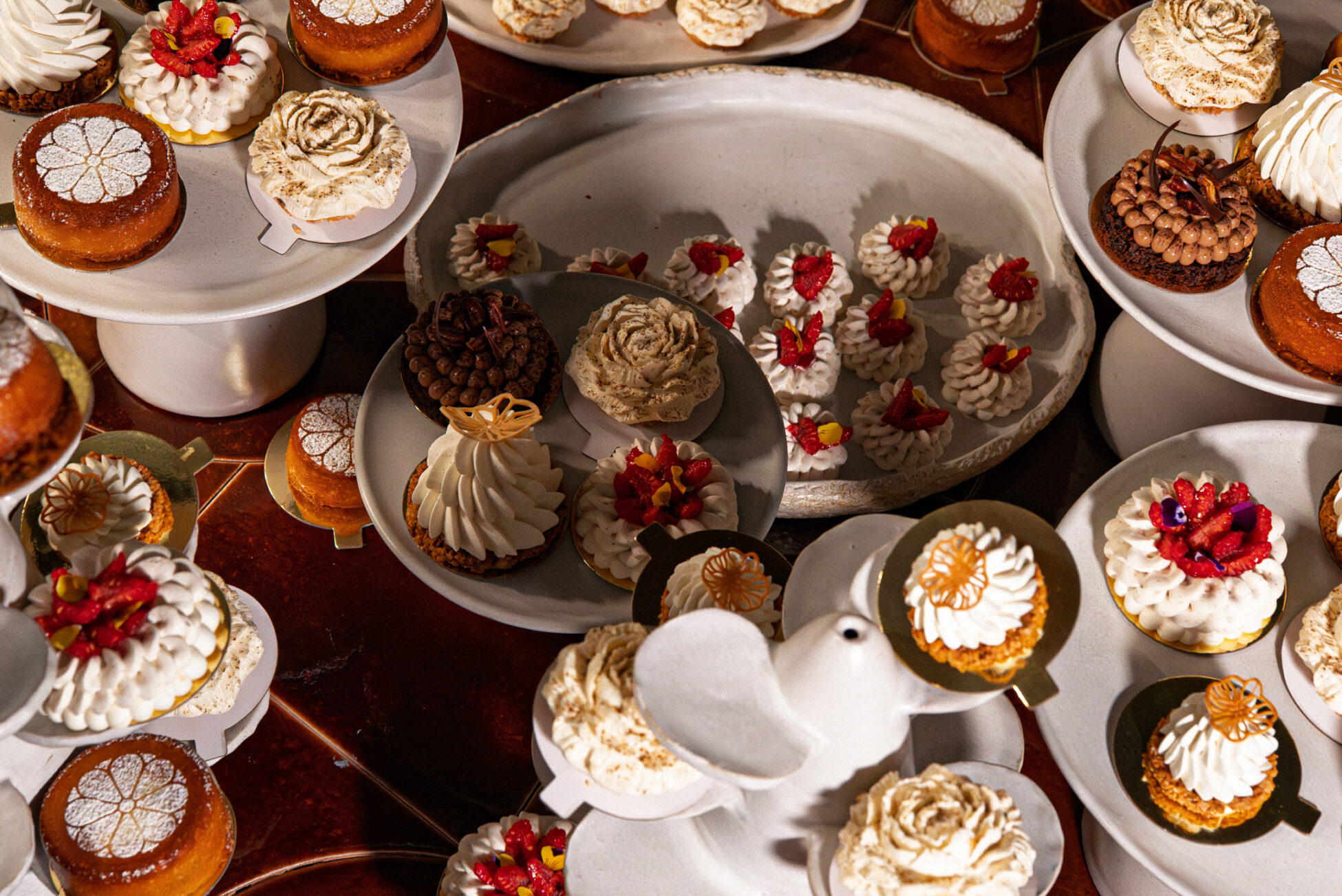 plates of pastries